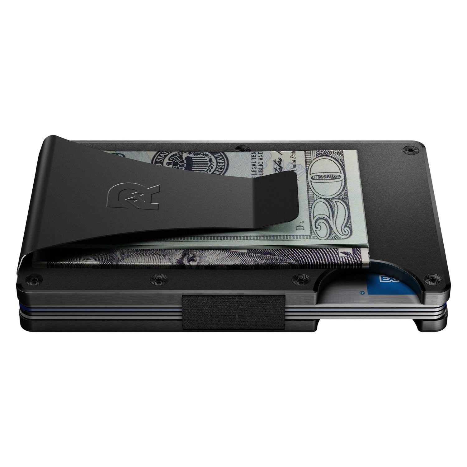 Ridge 10. GIFTS|ACCESSORIES - MENS ACCESSORIES - MENS WALLETS The Ridge Aluminum ROYAL BLACK MONEY CLIP