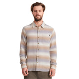 Roark 01. MENS APPAREL - MENS LS SHIRTS - MENS LS BUTTON UP Crossroads Organic Cotton Flannel SRB STRIPE BONE