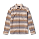 Roark 01. MENS APPAREL - MENS LS SHIRTS - MENS LS BUTTON UP Crossroads Organic Cotton Flannel SRB STRIPE BONE