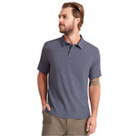 Roark 01. MENS APPAREL - MENS SS SHIRTS - MENS SS POLO Men's Bless Up Breathable Stretch Polo Shirt SLT SLATE