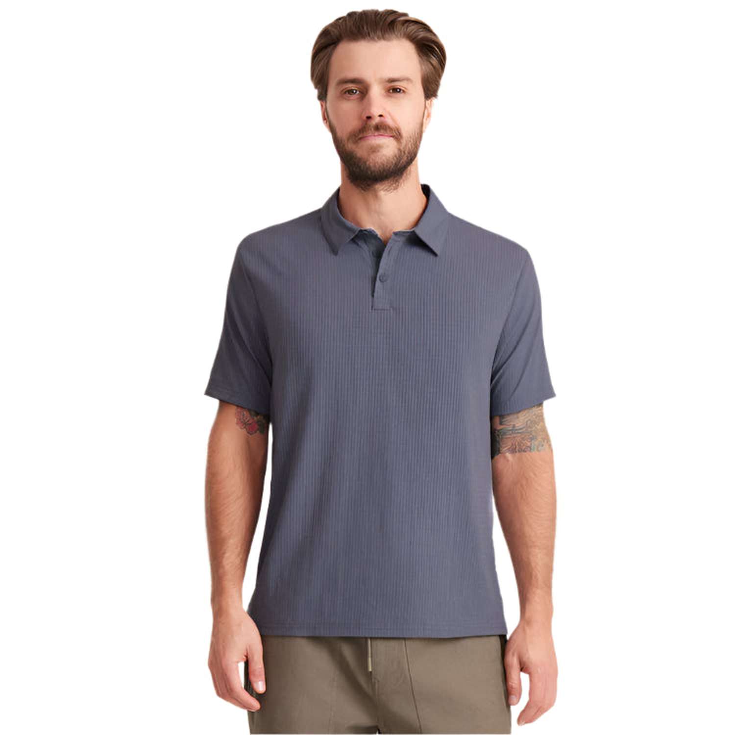 Roark 01. MENS APPAREL - MENS SS SHIRTS - MENS SS POLO Men's Bless Up Breathable Stretch Polo Shirt SLT SLATE