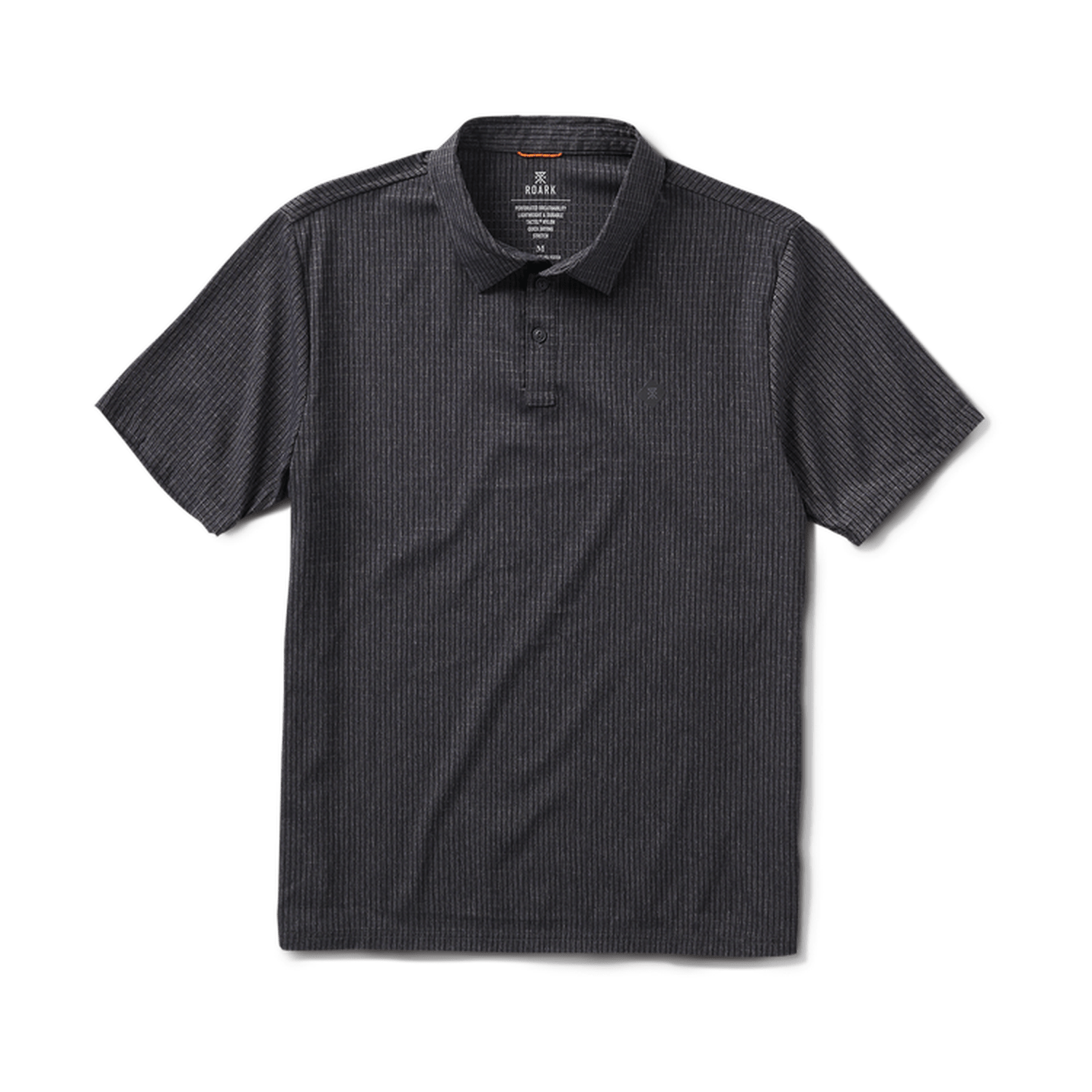 Roark 01. MENS APPAREL - MENS SS SHIRTS - MENS SS POLO Men's Bless Up Breathable Stretch Polo Shirt BLK BLACK