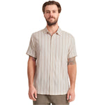 Roark 01. MENS APPAREL - MENS SS SHIRTS - MENS SS BUTTON UP Men's Bless Up Breathable Stretch Shirt SRB STRIPE BONE