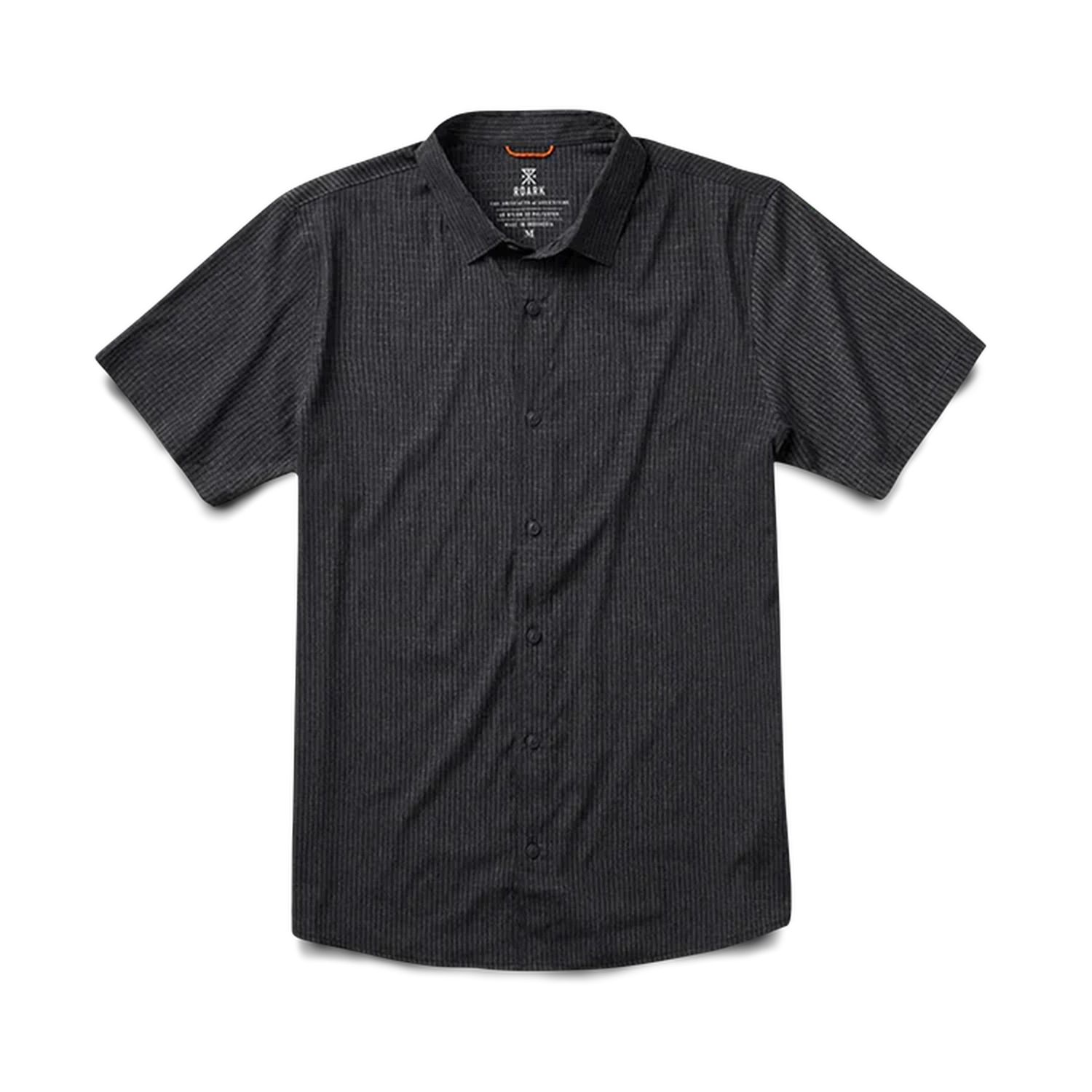 Roark 01. MENS APPAREL - MENS SS SHIRTS - MENS SS BUTTON UP Men's Bless Up Breathable Stretch Shirt BLK2 BLACK 2