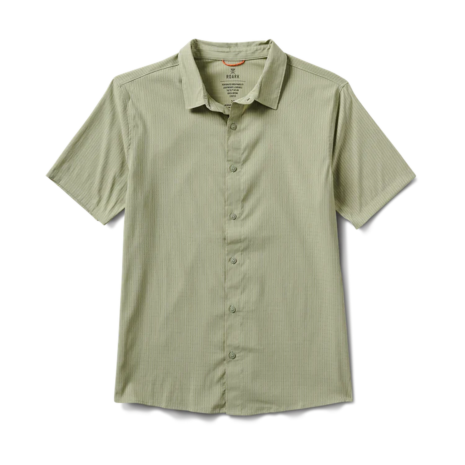 Roark 01. MENS APPAREL - MENS SS SHIRTS - MENS SS BUTTON UP Men's Bless Up Breathable Stretch Shirt SAG2 SAGE 2