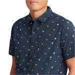 Roark 01. MENS APPAREL - MENS SS SHIRTS - MENS SS BUTTON UP Men's Journey Short Sleeve Button Up Shirt NVD NAVY DOBBY