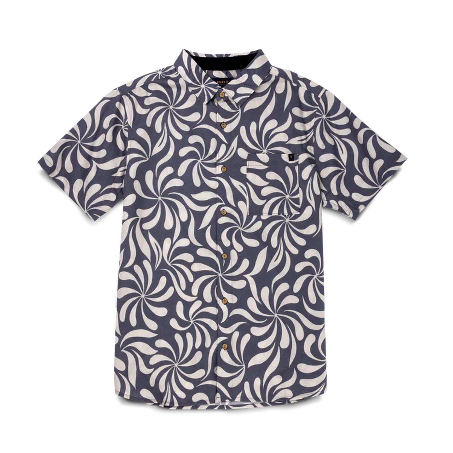 Roark 01. MENS APPAREL - MENS SS SHIRTS - MENS SS BUTTON UP Men's Journey Short Sleeve Button Up Shirt ASW ABSTRACT SWIRL SLATE