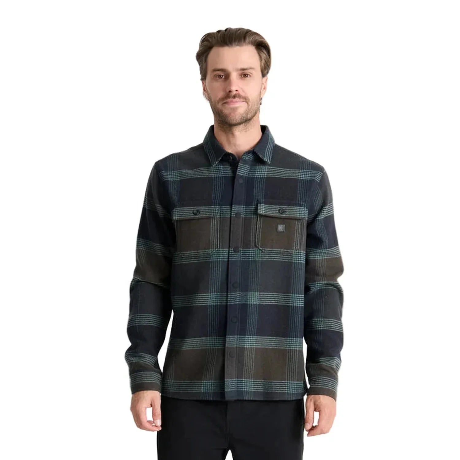 Roark 01. MENS APPAREL - MENS LS SHIRTS - MENS LS BUTTON UP Men's Nordsman Long Sleeve Flannel DPN DEEP NAVY