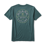 Roark 01. MENS APPAREL - MENS T-SHIRTS - MENS T-SHIRT SS Men's Seek & Explore Signet Premium Tee FOR FOREST