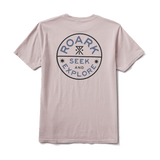 Roark 01. MENS APPAREL - MENS T-SHIRTS - MENS T-SHIRT SS Men's Seek & Explore Signet Premium Tee DUV DUSTY VIOLET