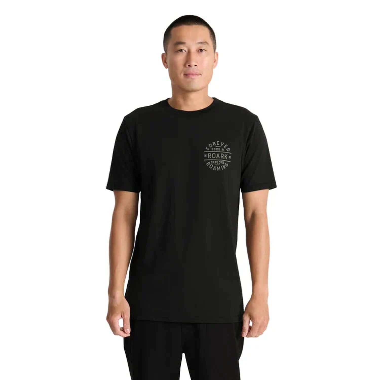 Roark 01. MENS APPAREL - MENS T-SHIRTS - MENS T-SHIRT SS Men's Stamp Premium Tee BLK BLACK