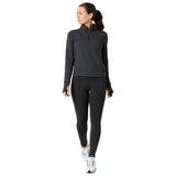 Vuori 02. WOMENS APPAREL - WOMENS HOODIES|SWEATERS - WOMENS PO Q ZIP Women's Chilled Out Half Zip WBL WASHED BLACK