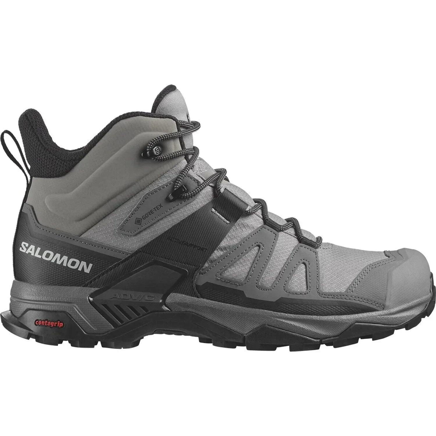 Salomon 04. MENS FOOTWEAR - MENS BOOTS - MENS BOOTS HIKING Men's X Ultra 4 Mid GTX SHARKSKIN|QUIET SHADE|BLACK