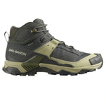 Salomon 04. MENS FOOTWEAR - MENS BOOTS - MENS BOOTS HIKING Men's X Ultra 5 Mid GTX Hiking Boot PEAT|GRAY GREEN|BLUE NIGHTS