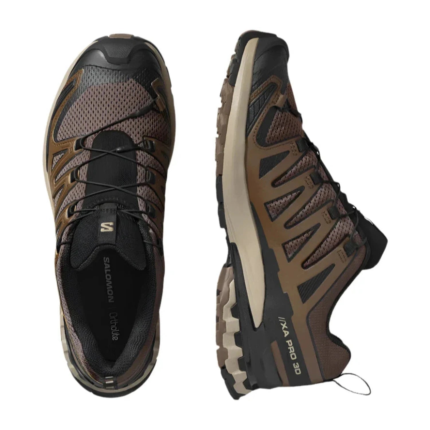 Salomon 04. MENS FOOTWEAR - MENS SHOES - MENS SHOES RUNNING Men's XA Pro 3D V9 FALCON|DESERT TAN|BLACK