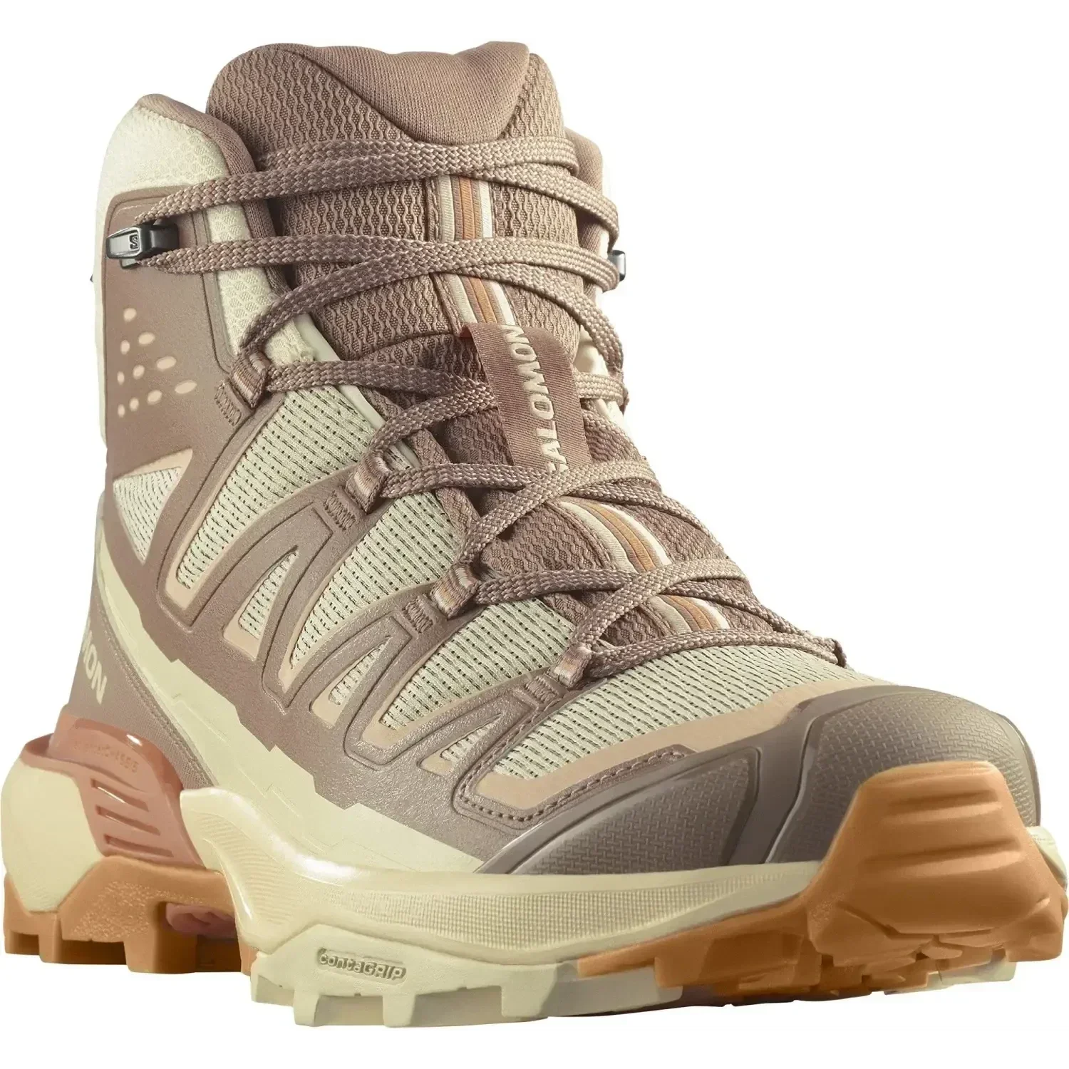 Salomon 05. WOMENS FOOTWEAR - WOMENS BOOTS - WOMENS BOOTS HIKING Women's X Ultra 360 Edge Mid SHORTBREAD|RAW UMBER|PRAIRIE SUNSET