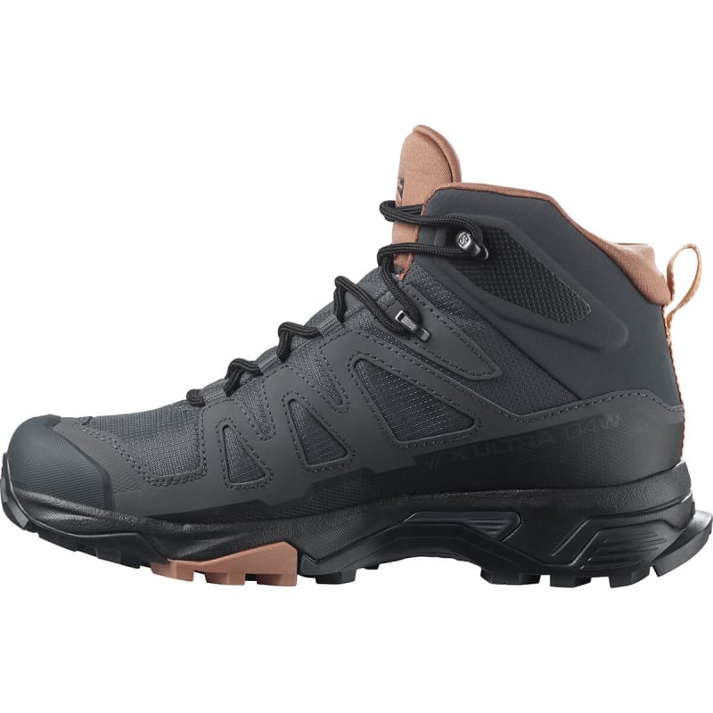 Salomon WOMENS FOOTWEAR - WOMENS BOOTS - WOMENS BOOTS HIKING Women's X Ultra 4 Mid Gore-Tex EBONY|MOCHA MOUSSE|ALMOND CREAM