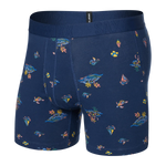 Saxx 01. MENS APPAREL - MENS UNDERWEAR - MENS UNDERWEAR Droptemp Cooling Cotton Boxer Brief Fly ILM ISLAND LIFE-MIDNIGHT