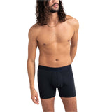 Saxx 01. MENS APPAREL - MENS UNDERWEAR - MENS UNDERWEAR Men's Droptemp Cooling Cotton Boxer Brief Fly BLK BLACK