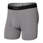 Saxx 01. MENS APPAREL - MENS UNDERWEAR - MENS UNDERWEAR Men's Quest Boxer Brief DC2 DARK CHARCOAL II