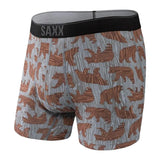 Saxx 01. MENS APPAREL - MENS UNDERWEAR - MENS UNDERWEAR Men's Quest Boxer Brief GGG GREY GRIZZLY GRAIN