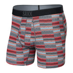 Saxx 01. MENS APPAREL - MENS UNDERWEAR - MENS UNDERWEAR Men's Quest Boxer Brief QDM ASHER STRIPE | RED