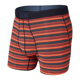 Saxx 01. MENS APPAREL - MENS UNDERWEAR - MENS UNDERWEAR Men's Quest Boxer Brief SRS RED SOLAR STRIPE