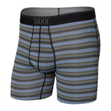 Saxx 01. MENS APPAREL - MENS UNDERWEAR - MENS UNDERWEAR Men's Quest Boxer Brief SST SOLAR STRIPE | TWILIGHT