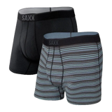 Saxx 01. MENS APPAREL - MENS UNDERWEAR - MENS UNDERWEAR Men's Quest Boxer Brief 2-Pack SBI SUNRISE STRIPE | BLACK II