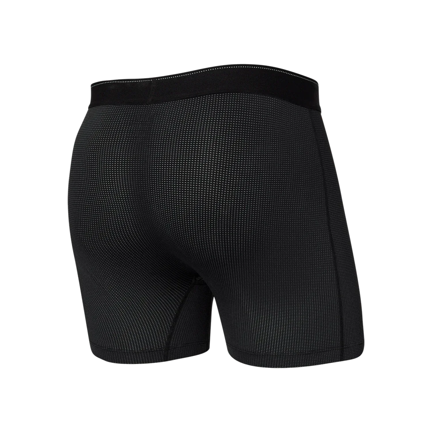 Saxx 01. MENS APPAREL - MENS UNDERWEAR - MENS UNDERWEAR Men's Quest Quick-Dry Mesh Boxer Brief BL2 BLACK II