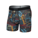 Saxx 01. MENS APPAREL - MENS UNDERWEAR - MENS UNDERWEAR Men's Quest Quick-Dry Mesh Boxer Brief LAS LIGHT AND SHADOW-MULTI