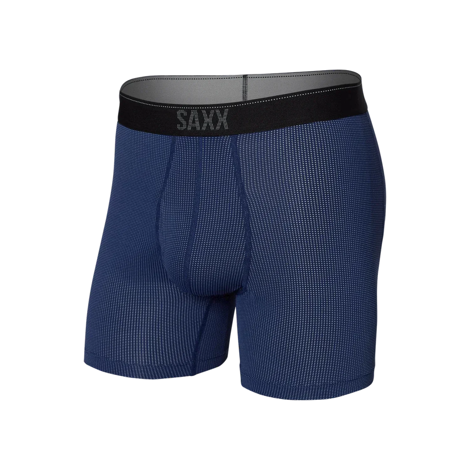 Saxx 01. MENS APPAREL - MENS UNDERWEAR - MENS UNDERWEAR Men's Quest Quick-Dry Mesh Boxer Brief MB2 MIDNIGHT BLUE II