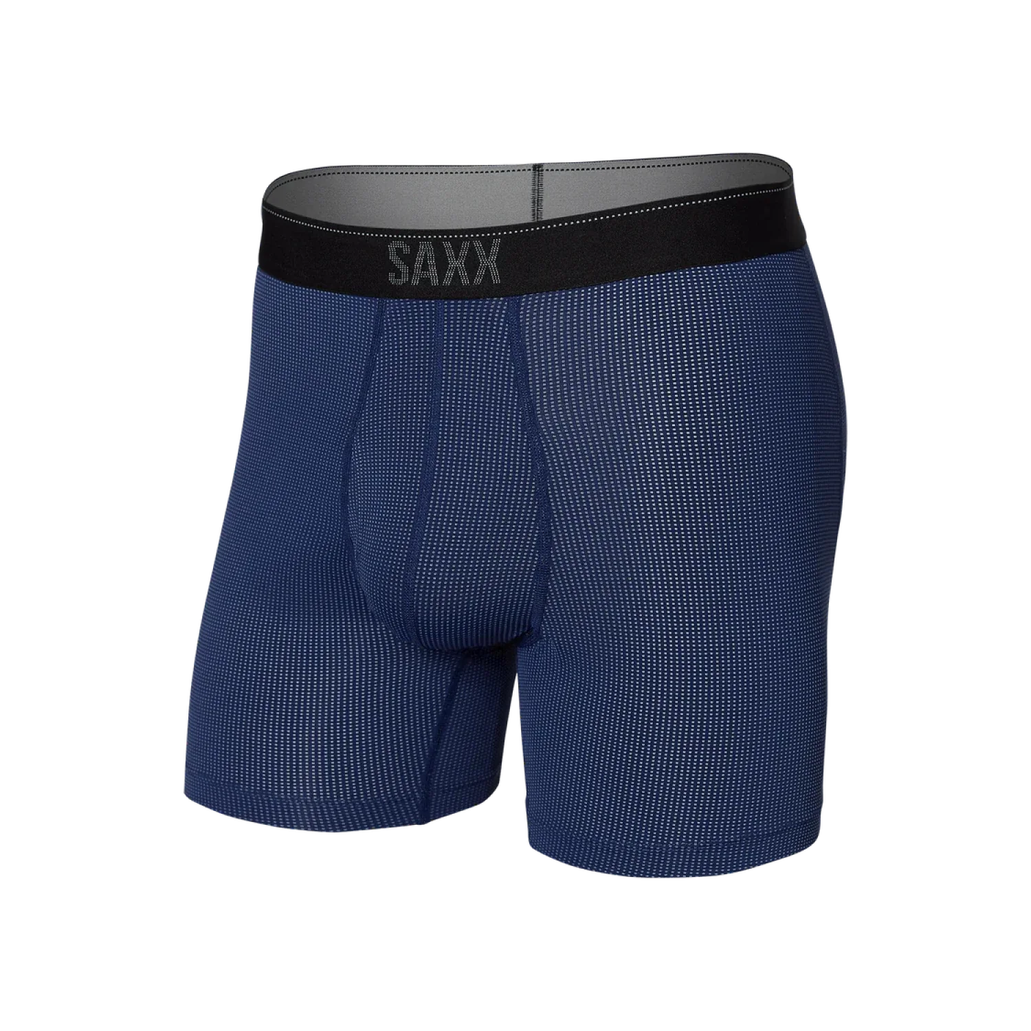 Saxx 01. MENS APPAREL - MENS UNDERWEAR - MENS UNDERWEAR Men's Quest Quick-Dry Mesh Boxer Brief MB2 MIDNIGHT BLUE II