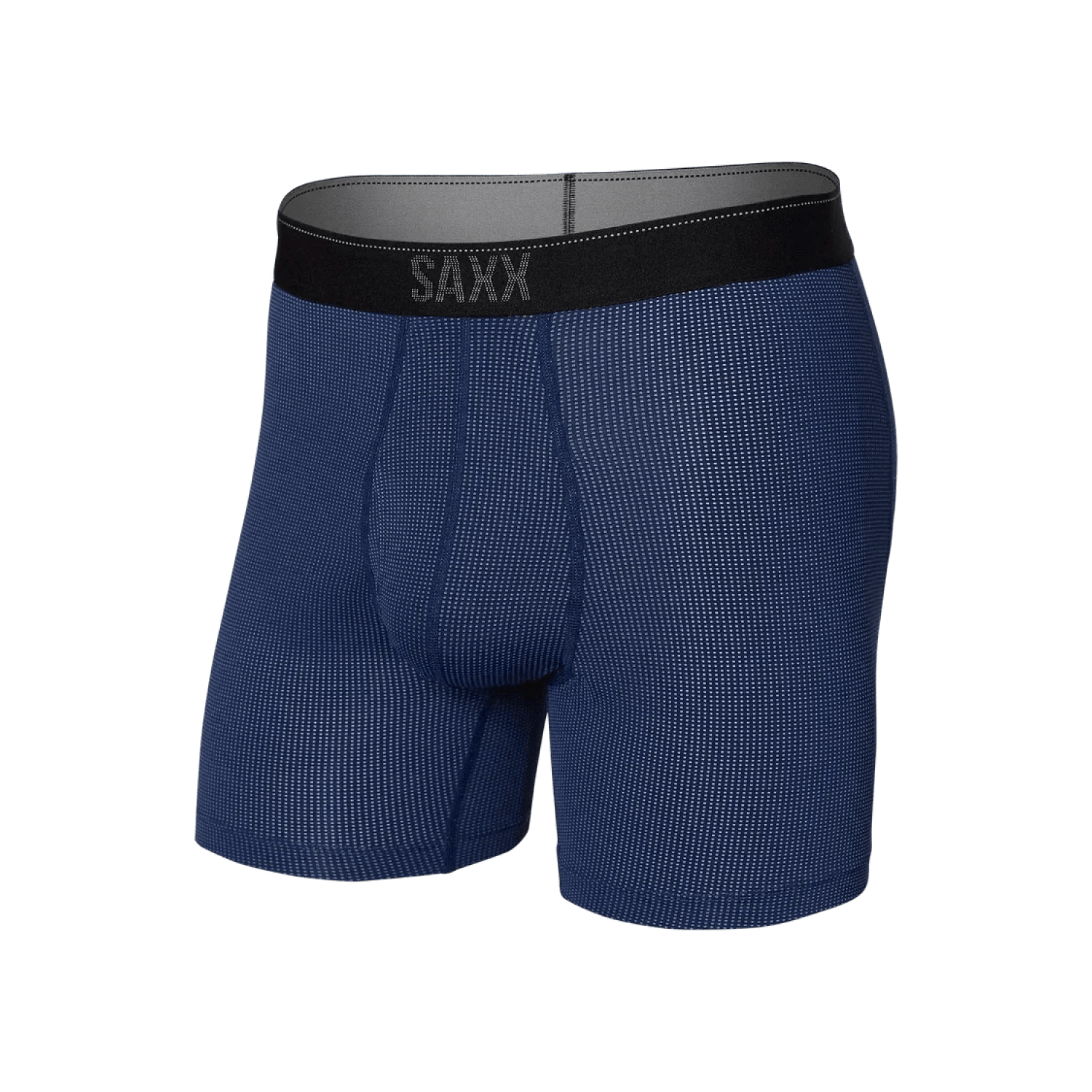 Saxx 01. MENS APPAREL - MENS UNDERWEAR - MENS UNDERWEAR Men's Quest Quick-Dry Mesh Boxer Brief MB2 MIDNIGHT BLUE II