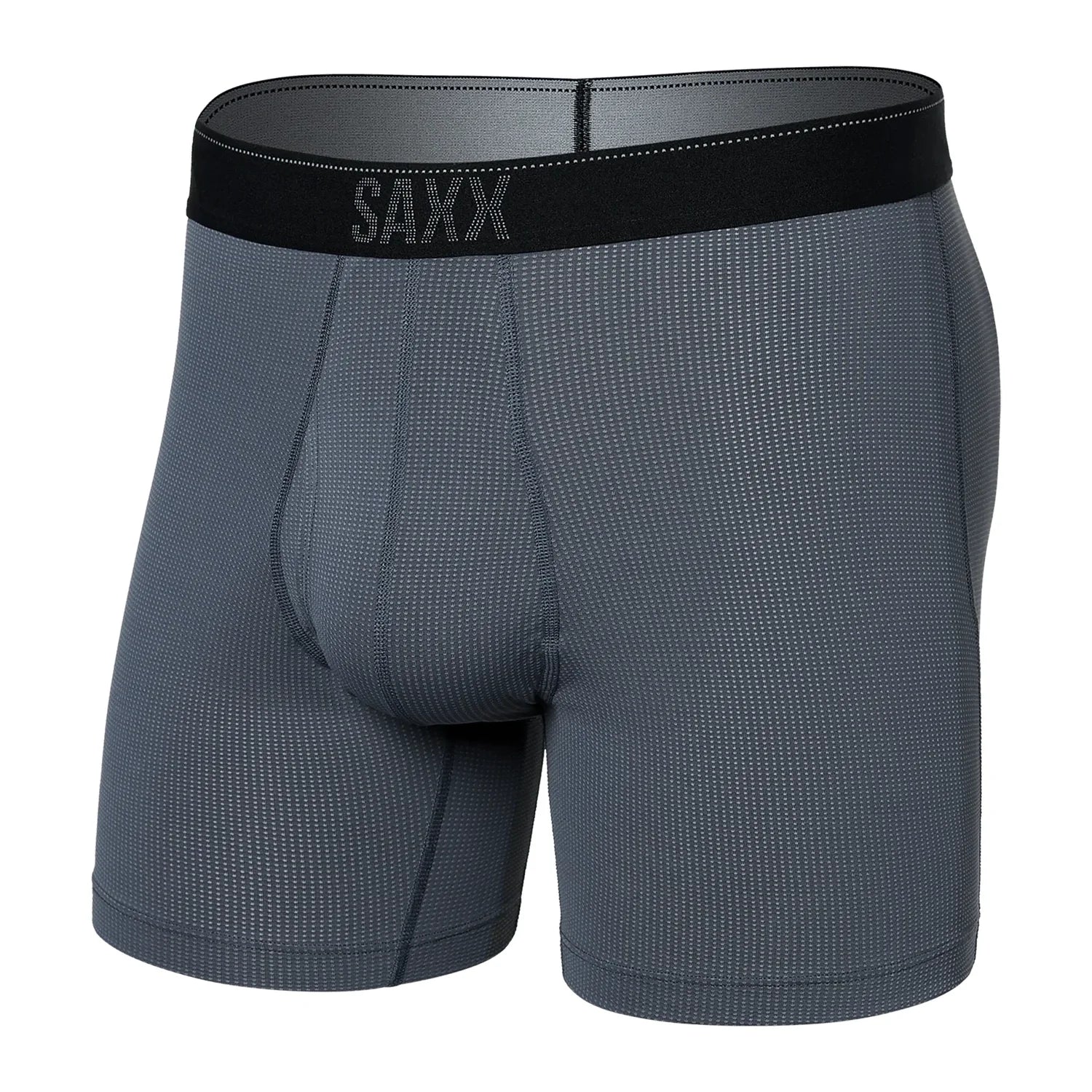 Saxx 01. MENS APPAREL - MENS UNDERWEAR - MENS UNDERWEAR Men's Quest Quick-Dry Mesh Boxer Brief Fly TUB TURBULENCE