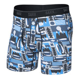 Saxx 01. MENS APPAREL - MENS UNDERWEAR - MENS UNDERWEAR Men's Quest Quick-Dry Mesh Boxer Brief Fly WAB WINTER ANGLER-BLUE