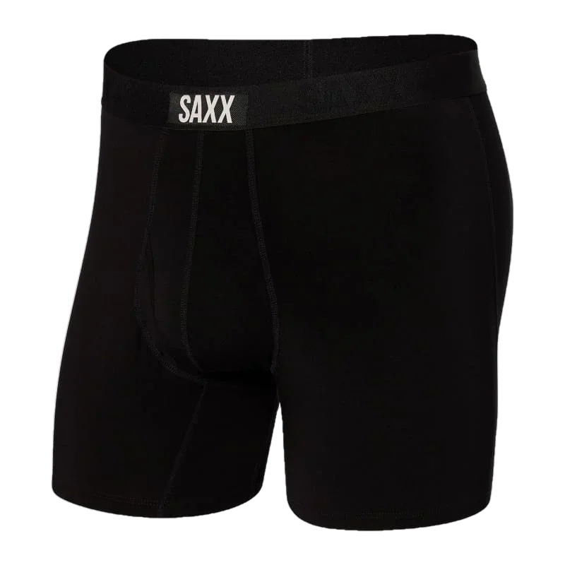 Saxx 01. MENS APPAREL - MENS UNDERWEAR - MENS UNDERWEAR Men's Ultra Boxer Brief BBB BLACK | BLACK