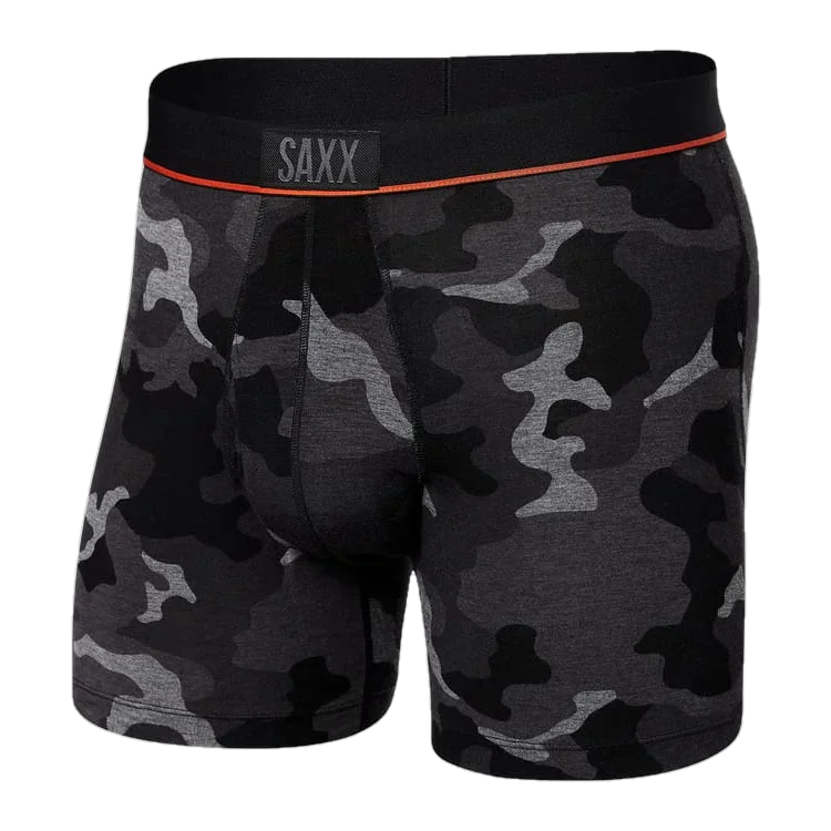 Saxx 01. MENS APPAREL - MENS UNDERWEAR - MENS UNDERWEAR Men's Ultra Super Soft Boxer Brief SCB SUPERSIZE CAMO | BLACK