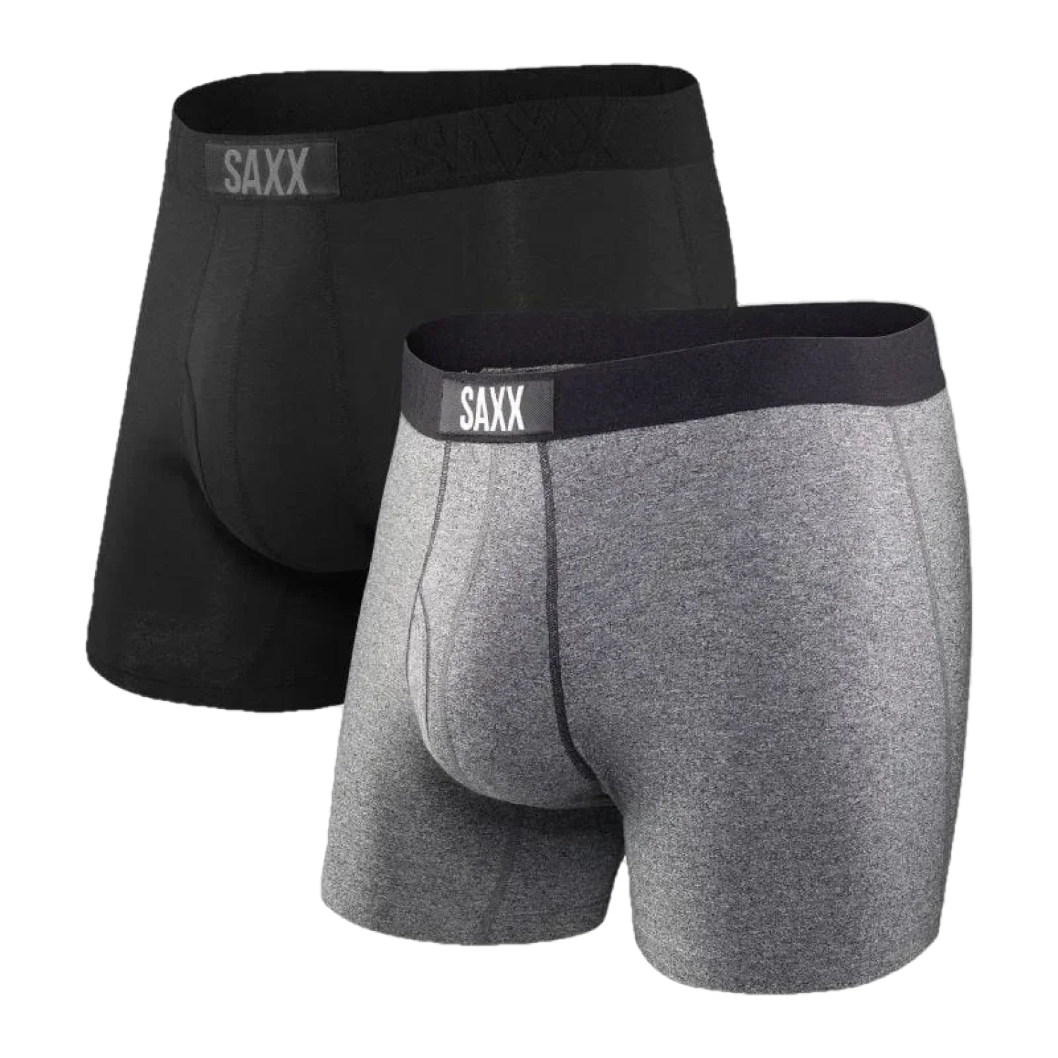 Saxx 01. MENS APPAREL - MENS UNDERWEAR - MENS UNDERWEAR Men's Ultra Boxer brief 2-pack BSP BLACK | GREY