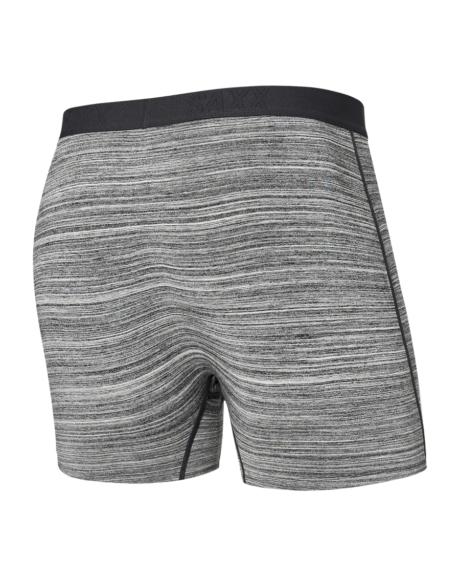 Saxx 01. MENS APPAREL - MENS UNDERWEAR - MENS UNDERWEAR Men's Ultra Super Soft Boxer Brief SDS SPACEDYE STRIPE-GREY MLTI