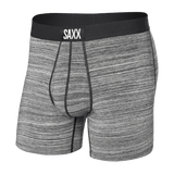 Saxx 01. MENS APPAREL - MENS UNDERWEAR - MENS UNDERWEAR Men's Ultra Super Soft Boxer Brief SDS SPACEDYE STRIPE-GREY MLTI