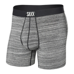 Saxx 01. MENS APPAREL - MENS UNDERWEAR - MENS UNDERWEAR Men's Ultra Super Soft Boxer Brief SDS SPACEDYE STRIPE-GREY MLTI