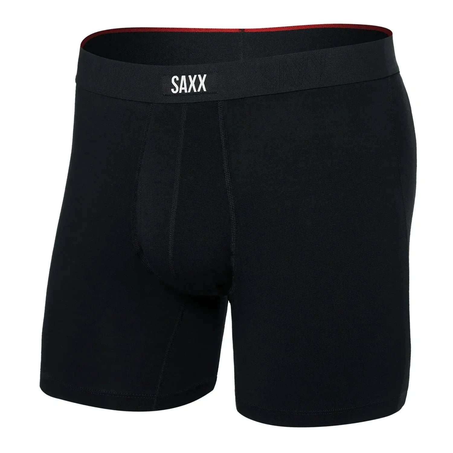 Saxx 01. MENS APPAREL - MENS UNDERWEAR - MENS UNDERWEAR Men's Vibe Xtra Soft Comfort Boxer Brief Fly BLK BLACK