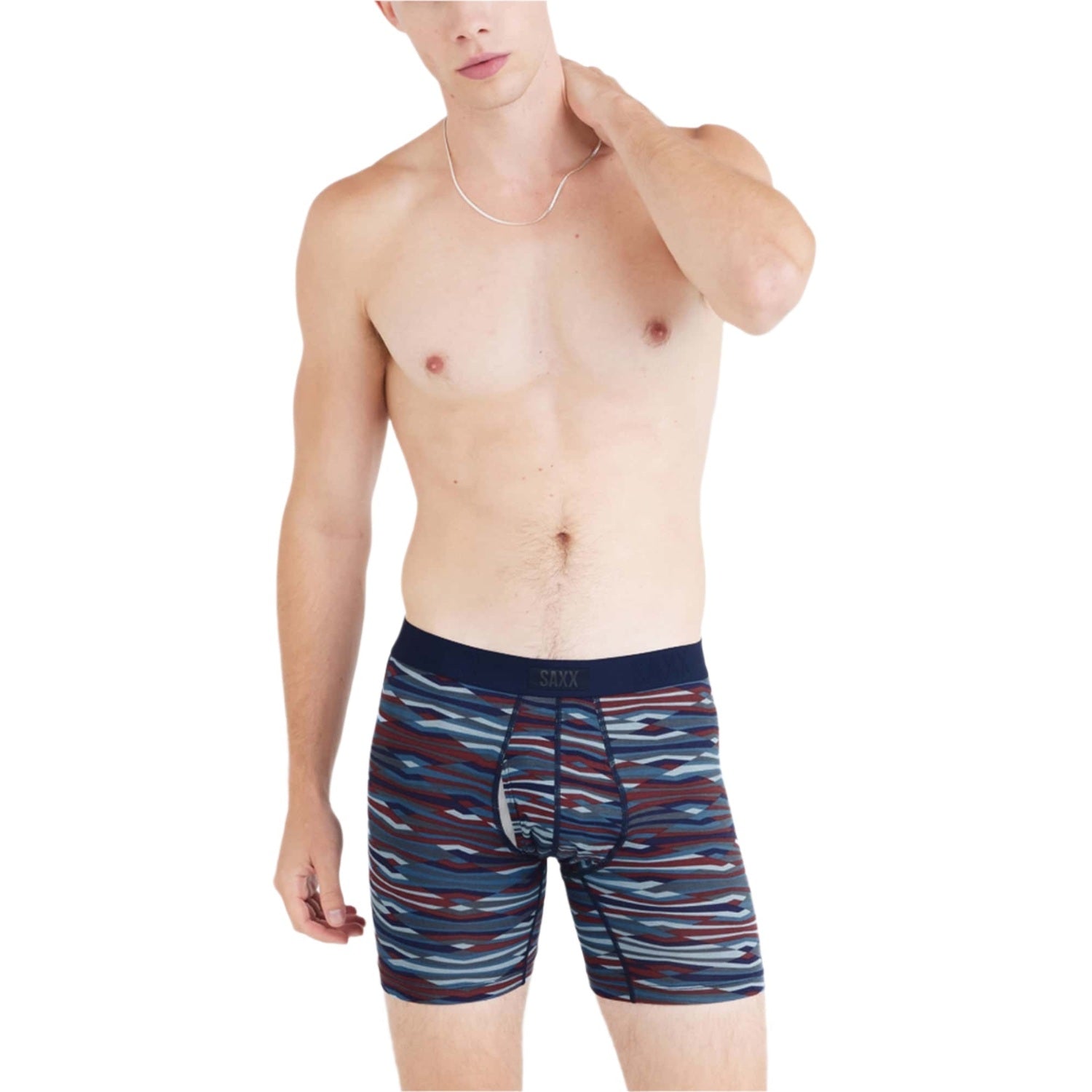 Saxx 01. MENS APPAREL - MENS UNDERWEAR - MENS UNDERWEAR Men's Vibe Xtra Soft Comfort Boxer Brief Fly 2-Pack RTB ROUGH TERRAIN BLACK