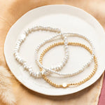 Scout Curated Wears 10. GIFTS|ACCESSORIES - WOMENS ACCESSORIES - WOMENS JEWELRY Mini Metal Stacking Bracelet BALL BEADS GOLD