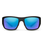Suncloud Optics 07. EYEWEAR - SUNGLASSES - SUNGLASSES Sculpin Sunglasses MATTE BLACK POLARIZED BLUE MIRROR