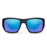 Suncloud Optics 07. EYEWEAR - SUNGLASSES - SUNGLASSES Sculpin Sunglasses MATTE BLACK POLARIZED BLUE MIRROR