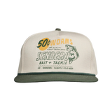 Sendero Provisions Co. 11. HATS - HATS BILLED - HATS BILLED 50 Cent Worms Hat WHITE OS