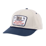 Sendero Provisions Co. 11. HATS - HATS BILLED - HATS BILLED All Hat No Cattle WHITE OS