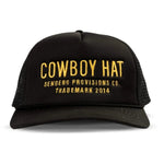 Sendero Provisions Co. 11. HATS - HATS BILLED - HATS BILLED Cowboy Hat BLACK|GOLD OS